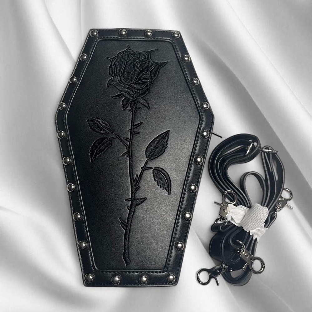 Dolls Kill Rose Resurrection Coffin Backpack